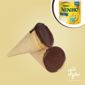Cone Trufado Recheado Sabor Ninho